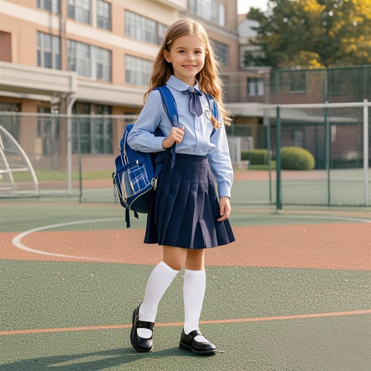 Topbuti 3 Pairs Knee High School Socks for Girls and Boys