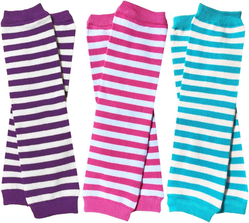 juDanzy Style Hot Pink Purple Turquoise Leg Warmers for Babies Kids
