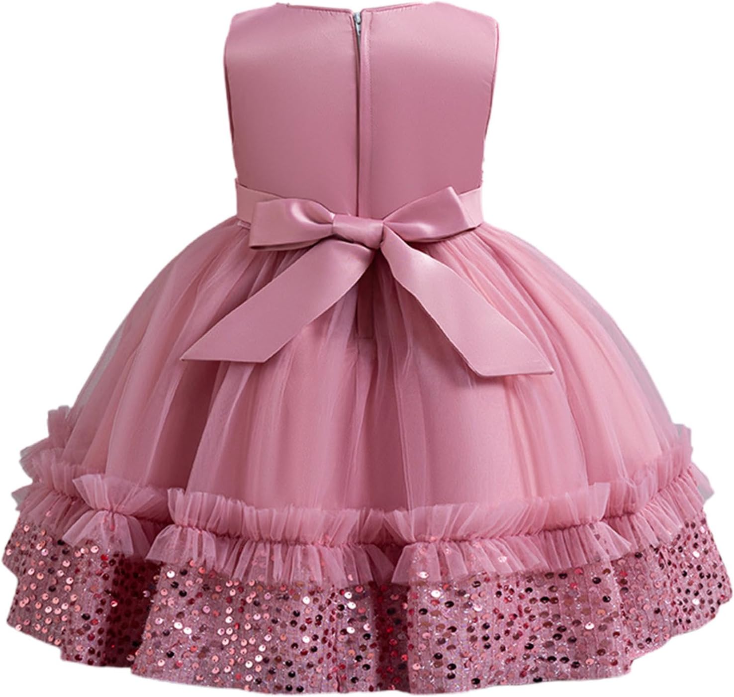 Sequins Tulle Princess Pageant Dress for Baby Girls