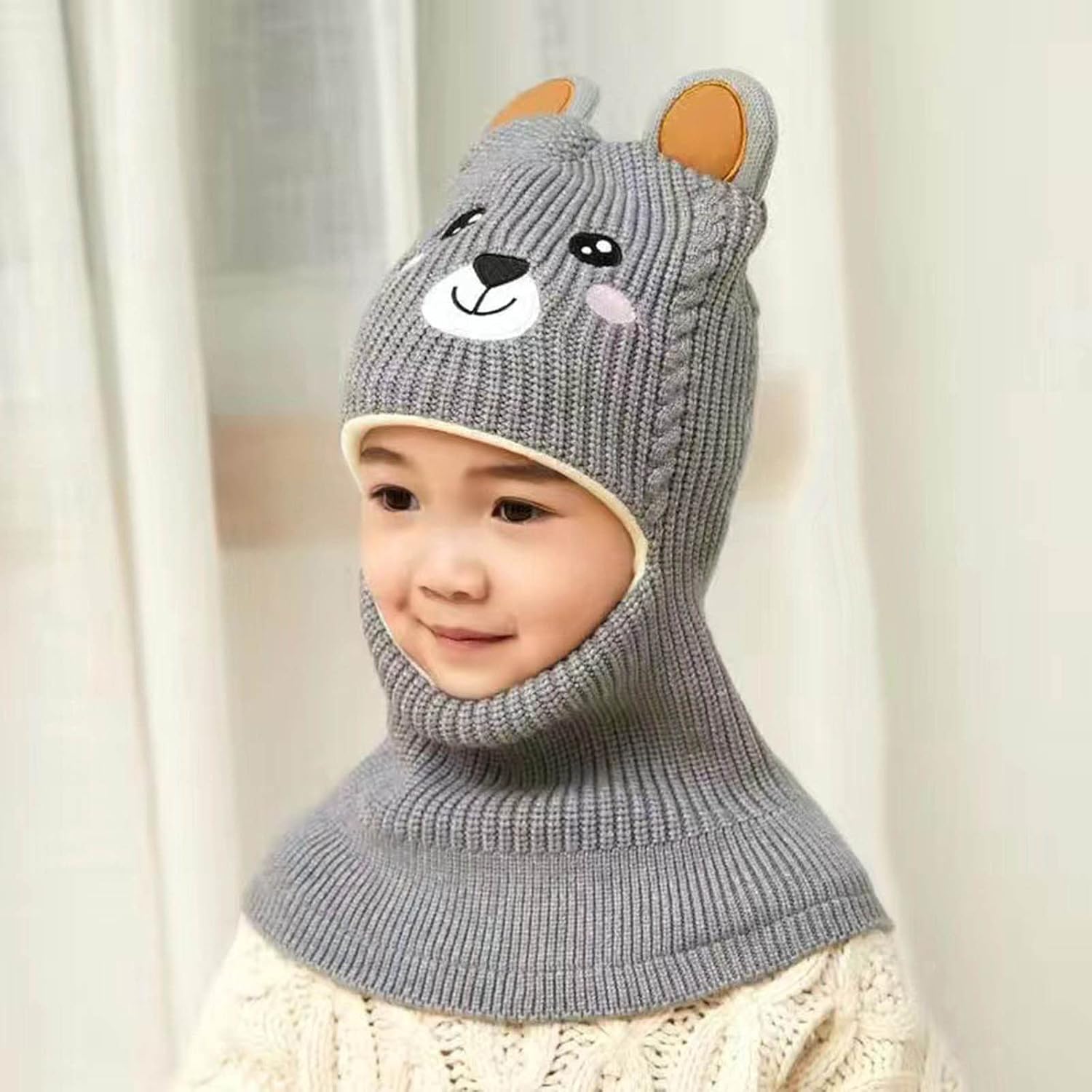 Limited Time Offer Kids Winter Capacity - Soft Thickened Animal Skull Design
