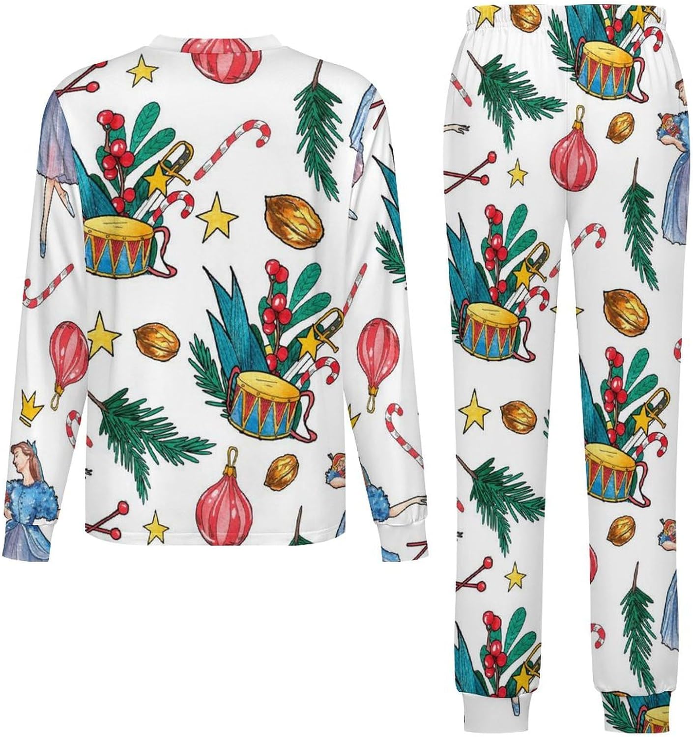 Christmas Thermal Underwear Santas Nutcracker Kids Pajamas