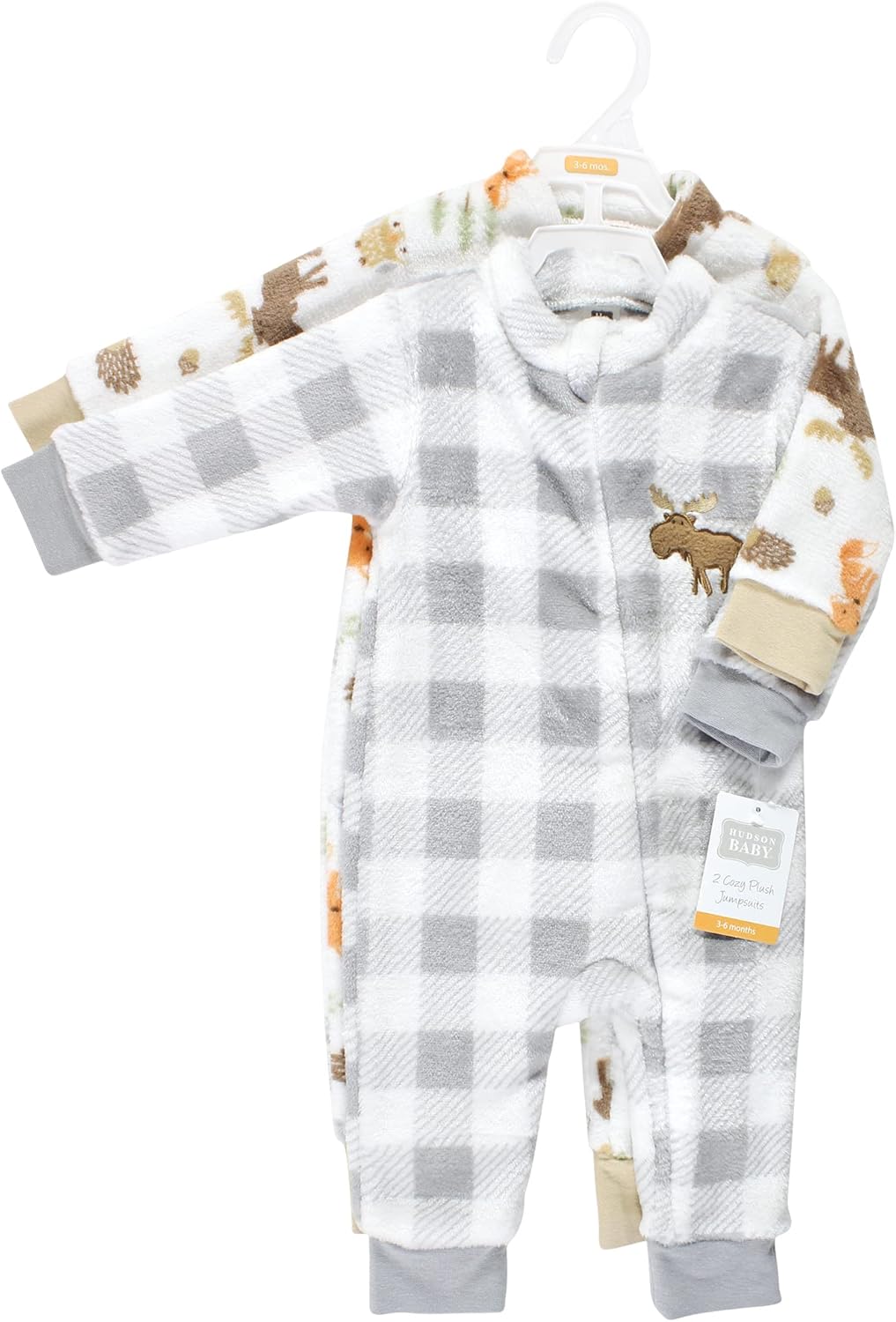 Comfy Hudson Baby Baby Girl Plush Jumpsuits