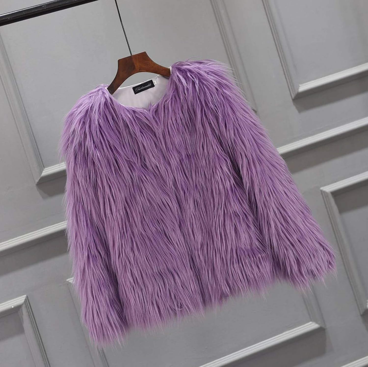 Cute Girls Cardigan with Faux Fur Windproof Warm for Autumn Winter