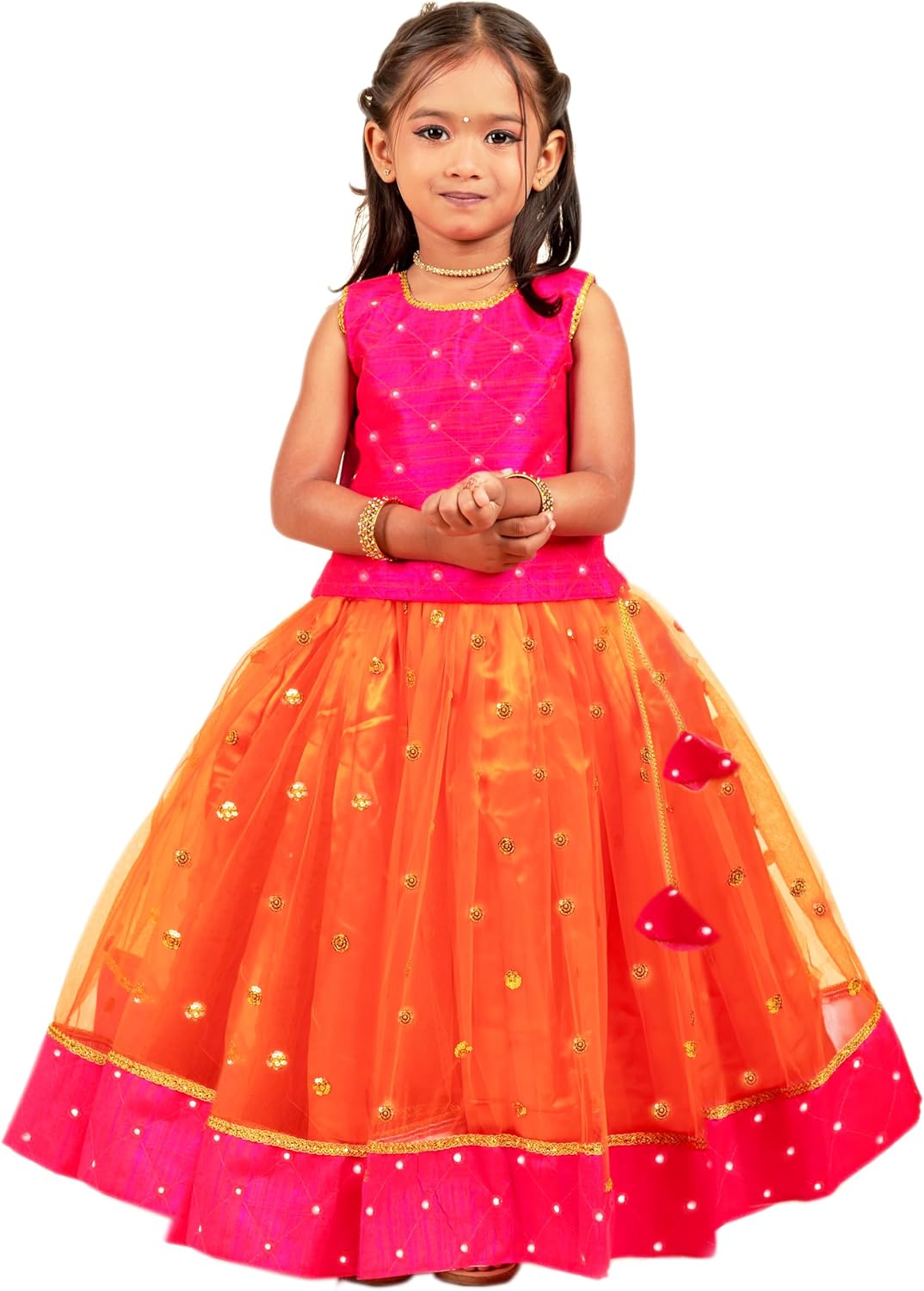 Vibrant Mirror Embroidery Lehenga Choli