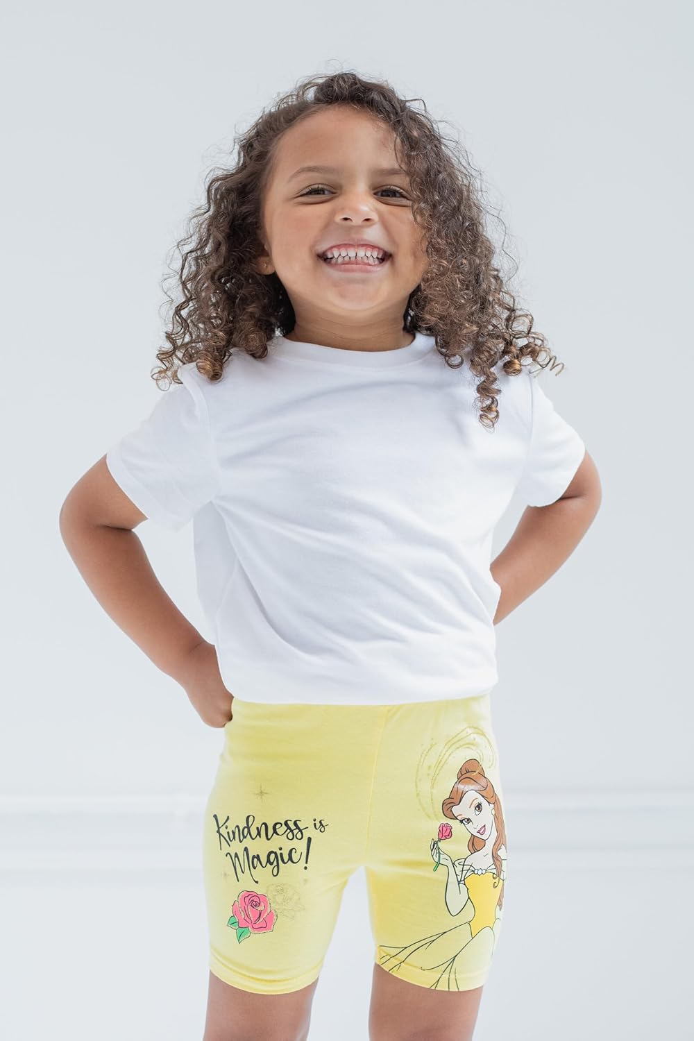 Disney Princess Ariel Belle Rapunzel Moana Bike Shorts 4-Pack