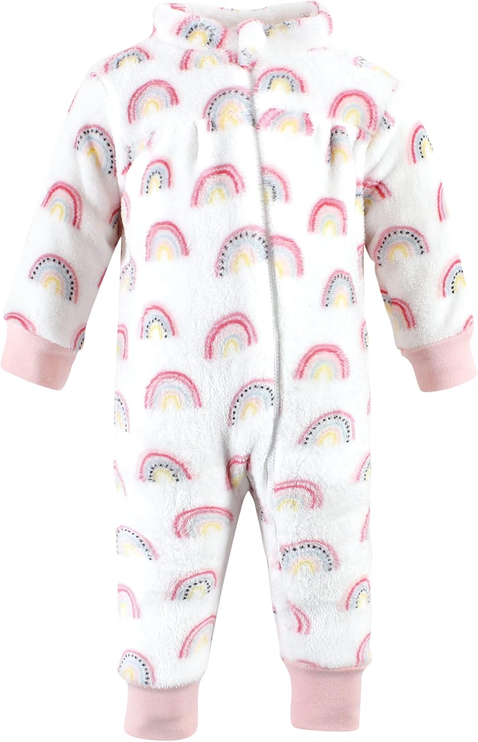Hudson Baby Girl Plush Jumpsuit with 3D Animal Hood
