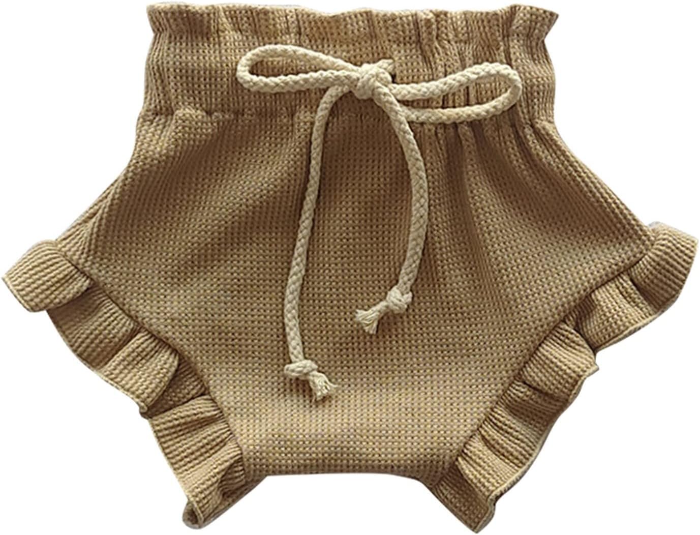 Cute Ruffle Shorts for Baby Girls Soft Stretchy and Comfortable