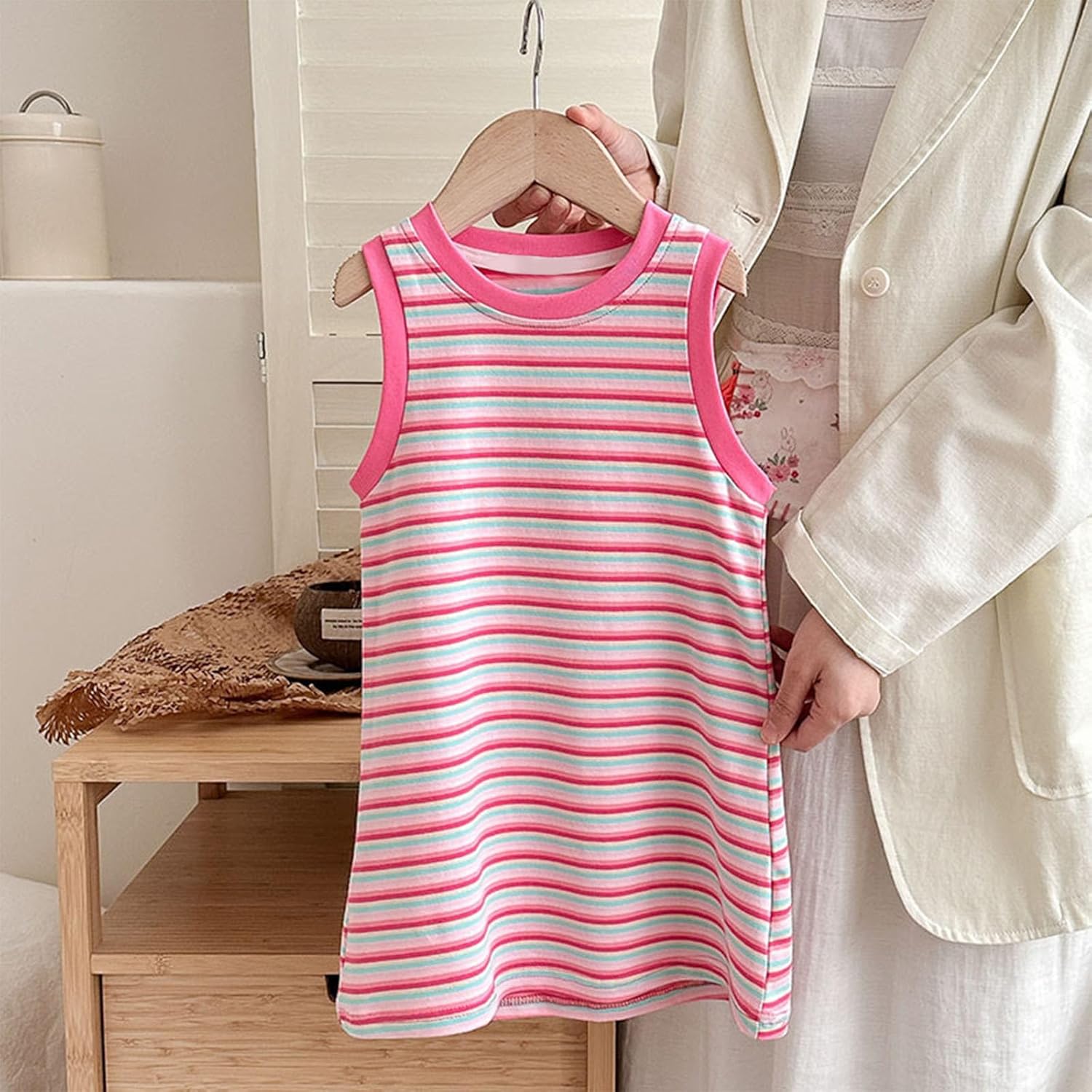 Cute Sleeveless Pleated Dress for Baby Girl