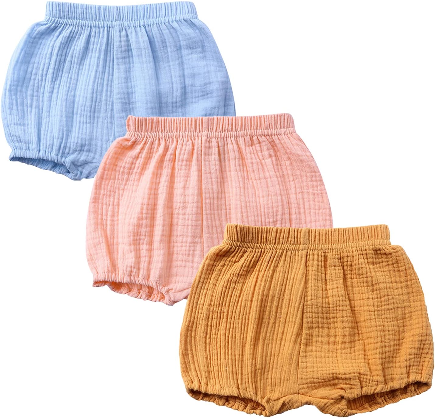 Cute Comfortable Bloomers with Elastic Waist for Baby Girls Boys
