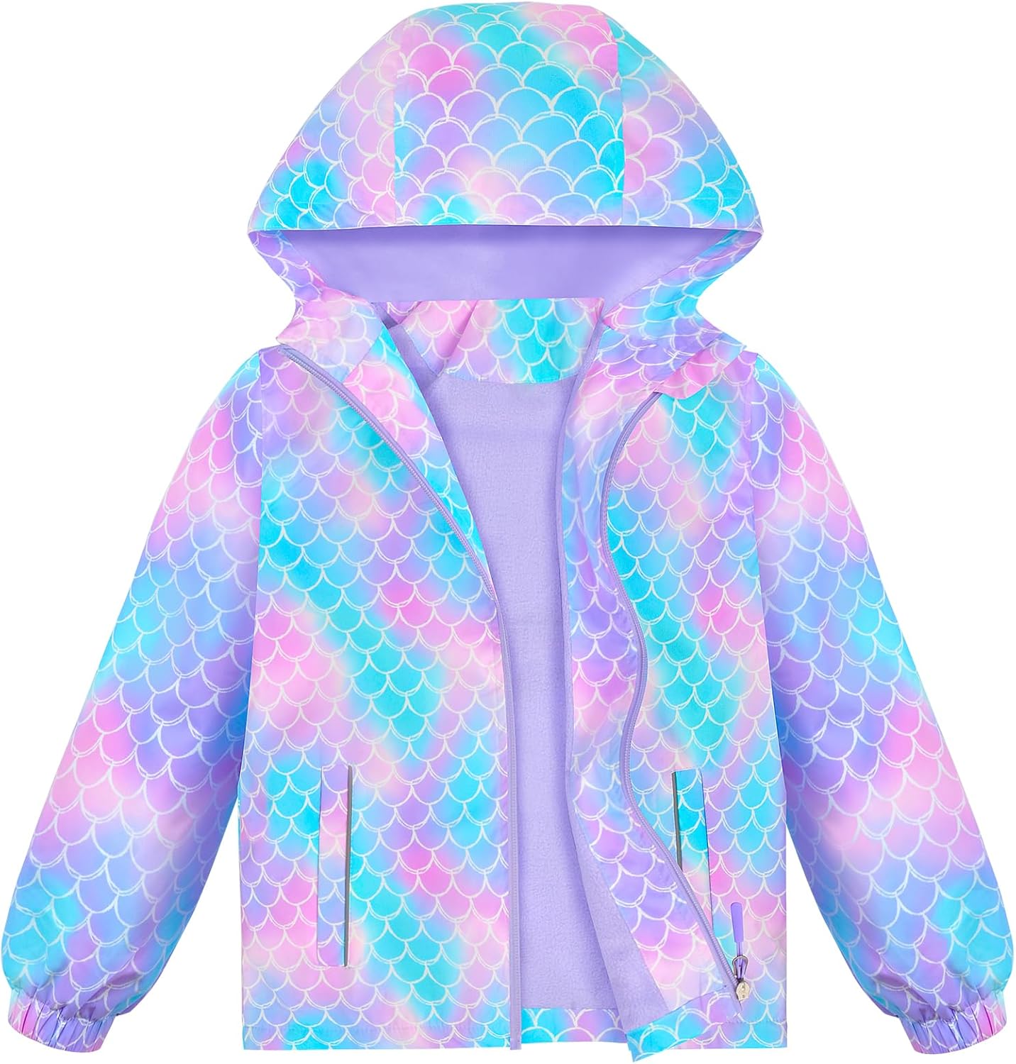 Waterproof rain jacket for girls Durable windproof and stylish