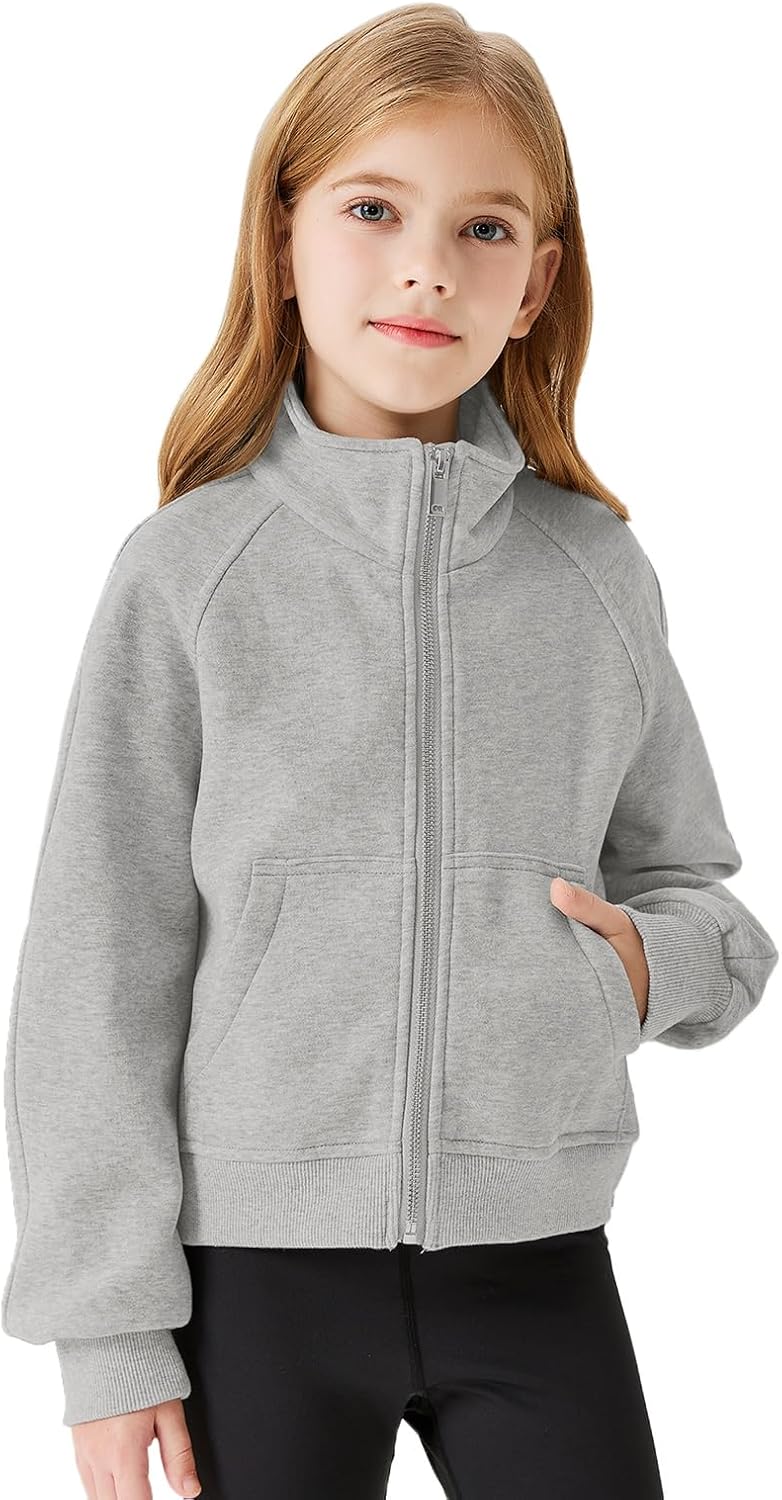 Meikulo Girls Zip Up Sweatshirt 7-14 Years