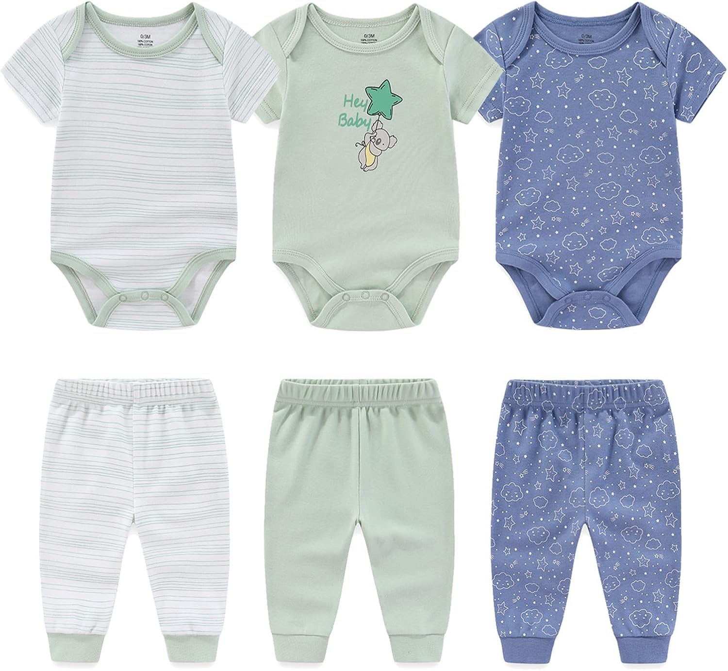 Ecojoy Unisex Newborn Layette Set - Gender-Neutral Baby Clothes Accessories