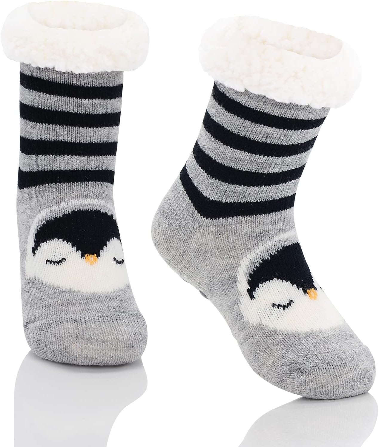 Warm Cozy Fuzzy Socks for Kids Non-Skid Fall-Winter Protein Gift