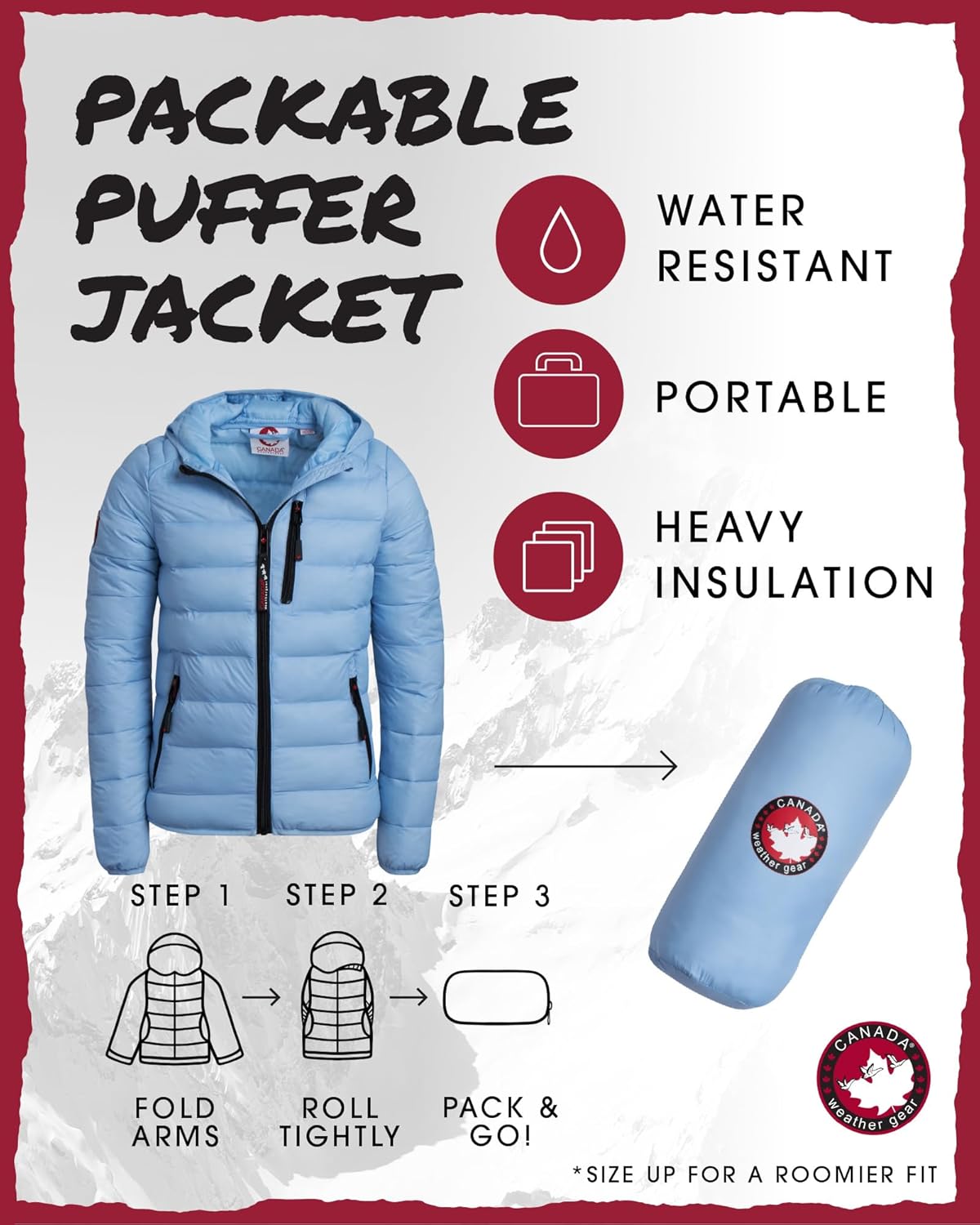 Available CanadaWeather Gear Puffie Jacket 7-16 - Lightweight packable waterproof