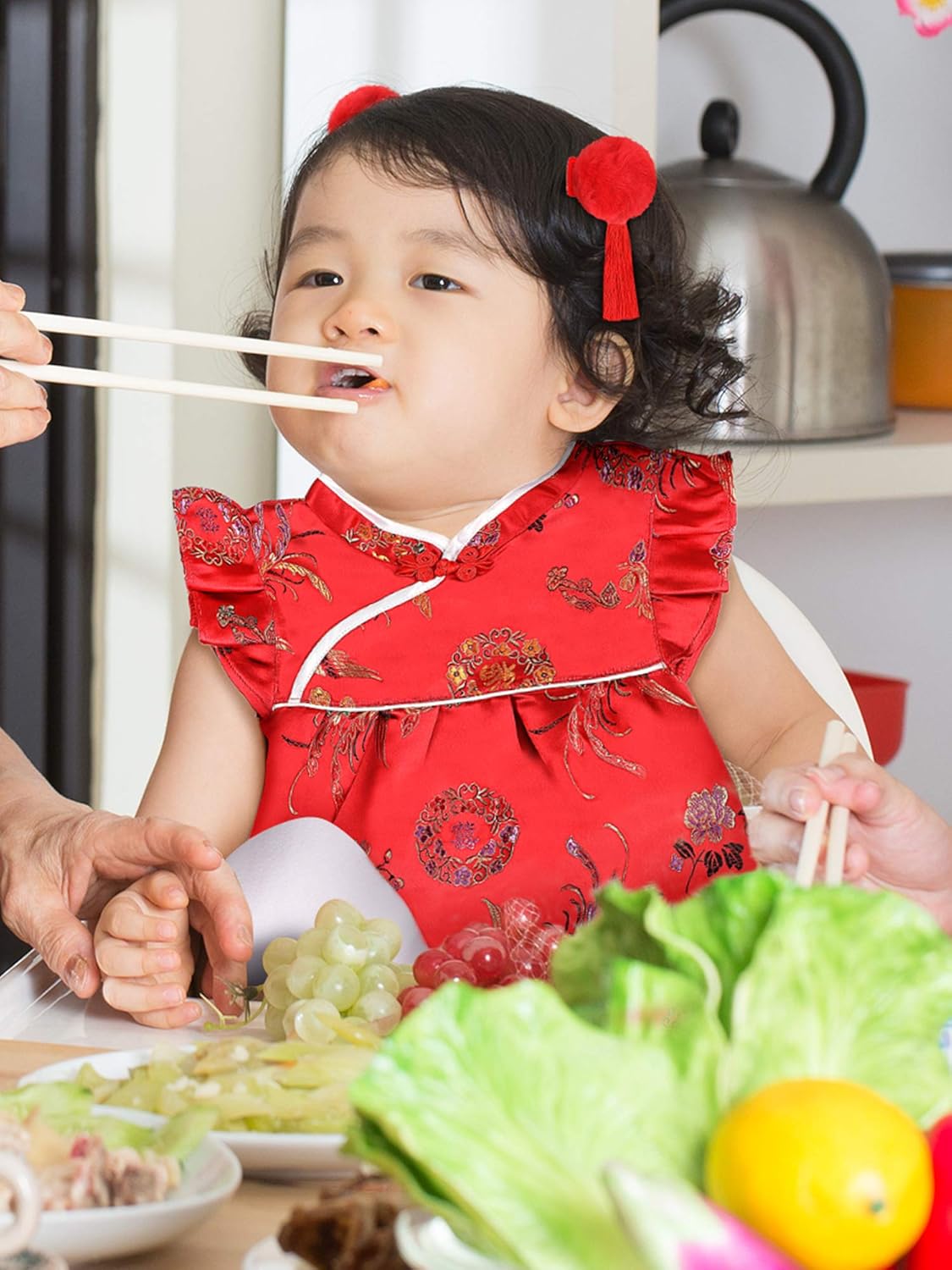 Perfect New Year Dress for Girls Adorable Chinese Style Buy Now