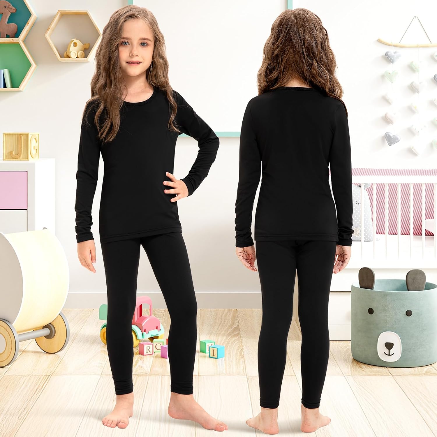Silkfly 5 Set Thermal Underwear for Girls