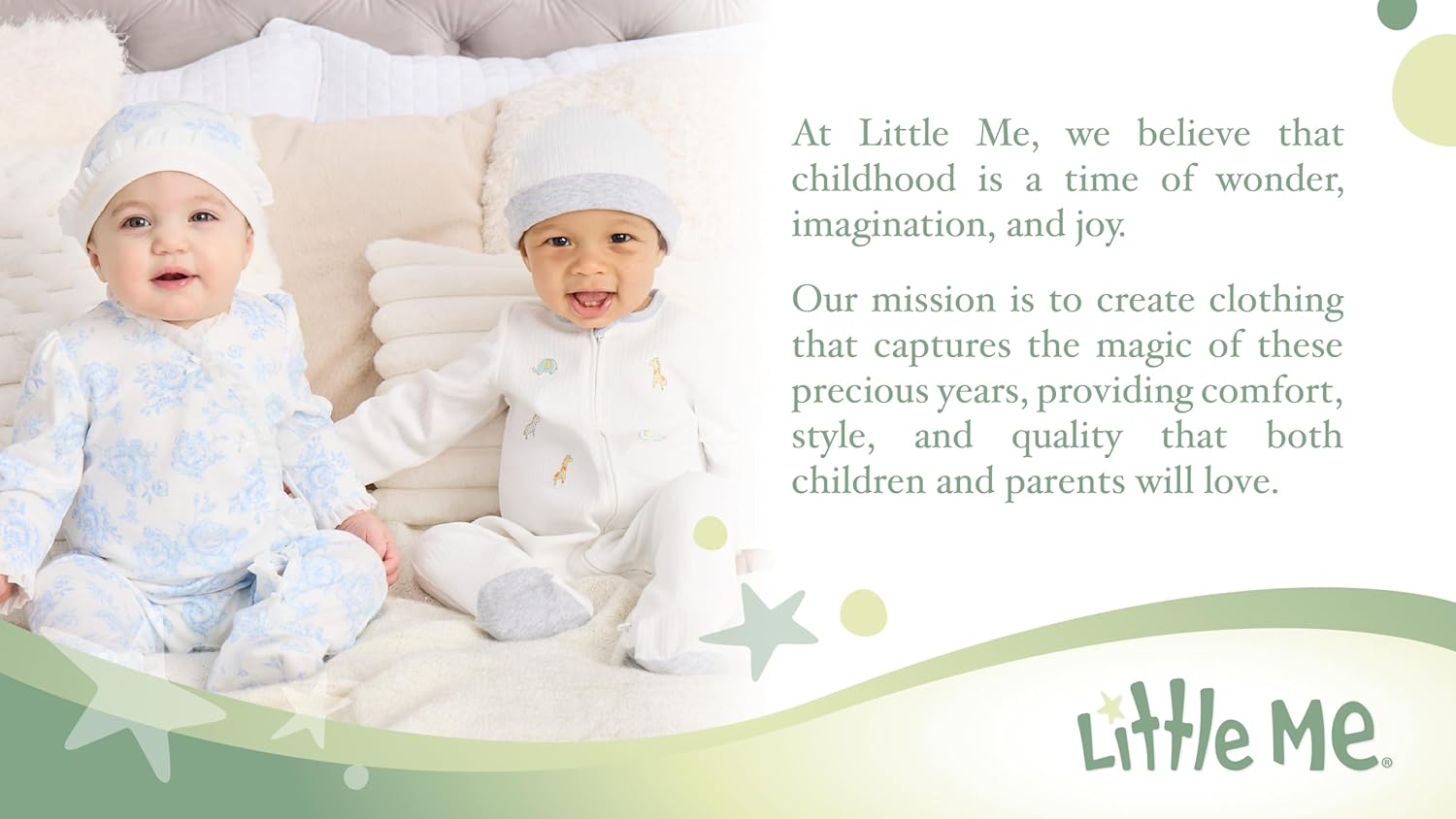 Little Me Harmless 100 Cotton Romper with Hat