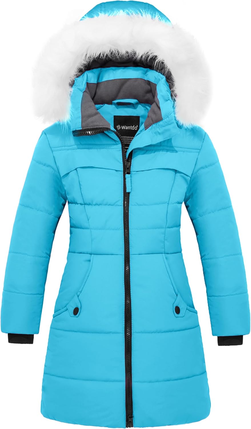 Warm Faux Fur Winter Coat for Girls