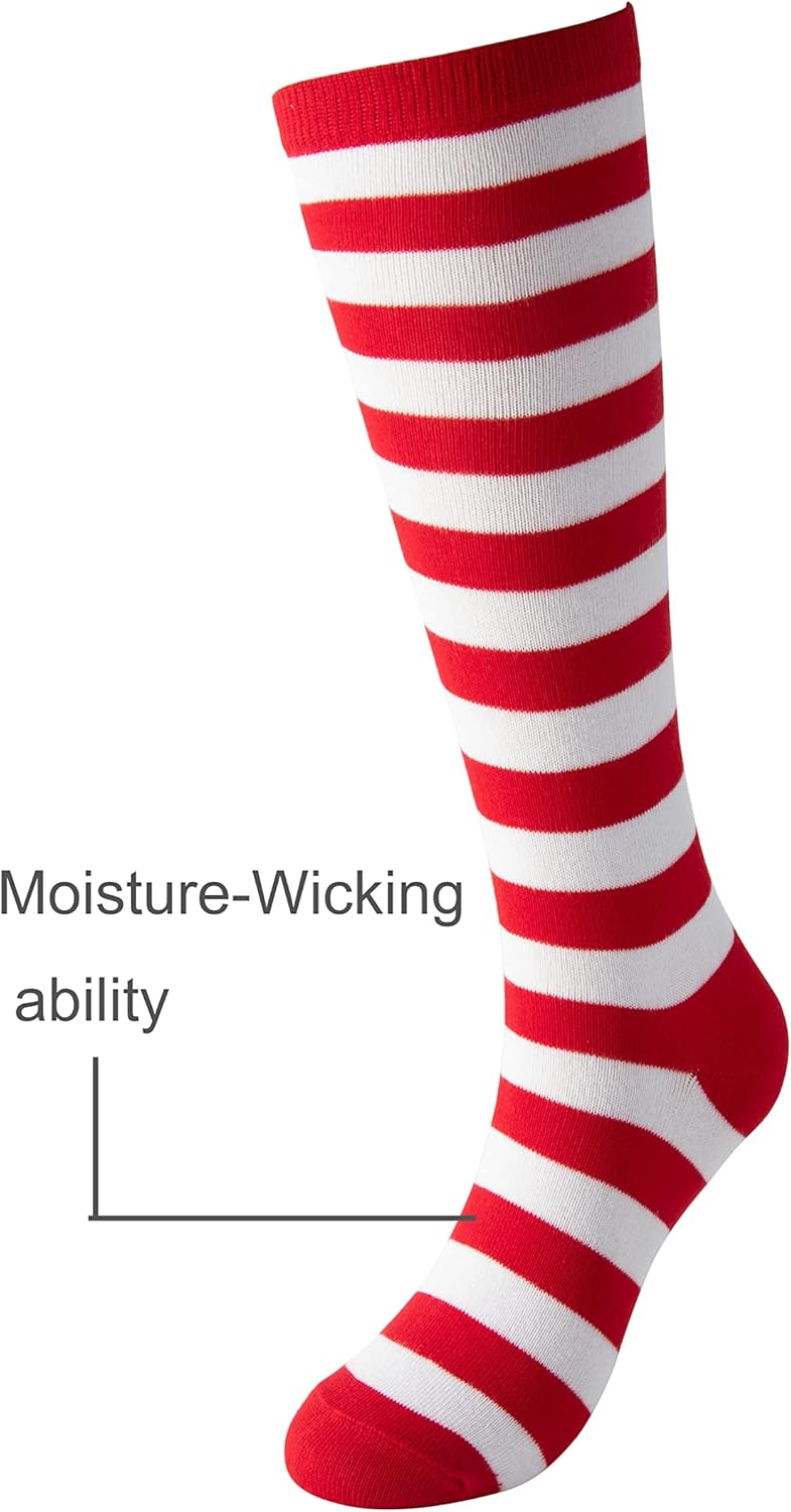 Cerebro StripeK CASUAL KNEE-HIGH SOCKS FOR GIRLS