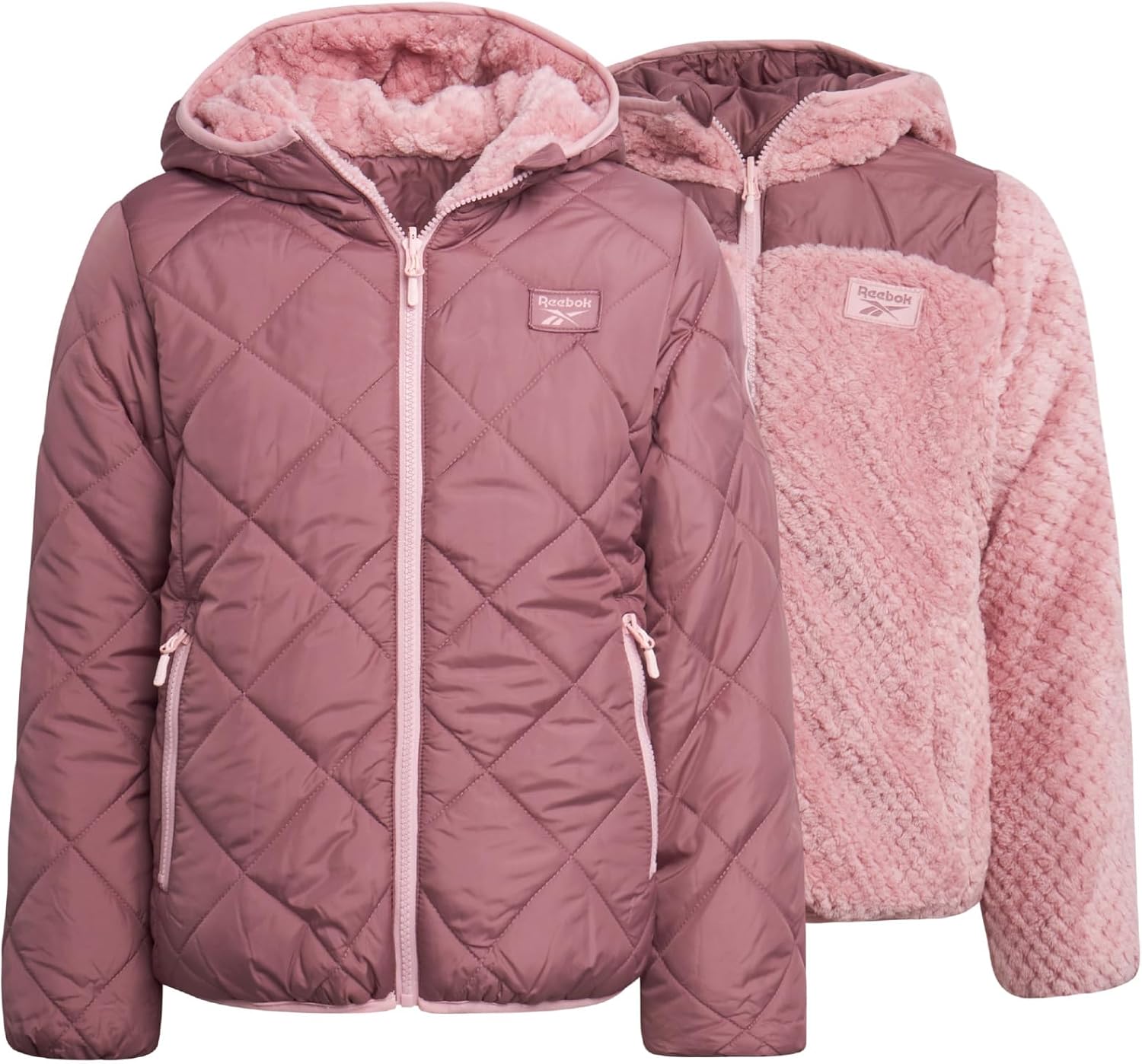 Reebok Girls Reversible Puffer Jacket