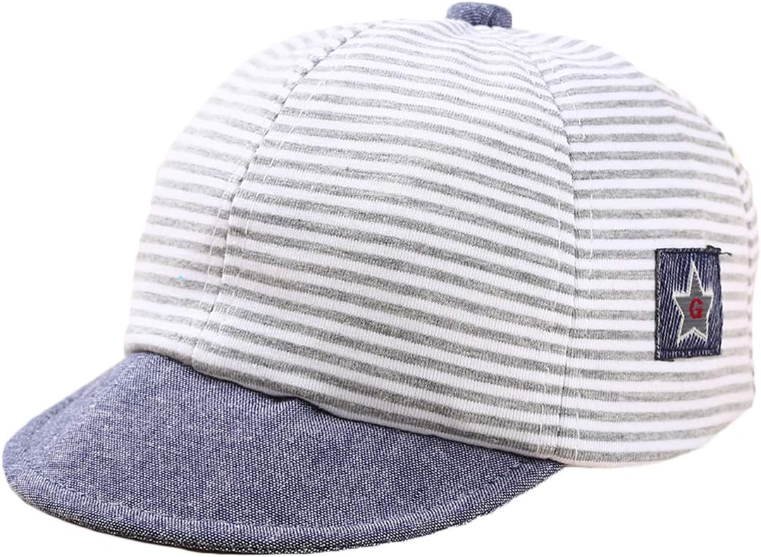 DANMY Baby Striped Baseball Cap Sun Protection for Kids