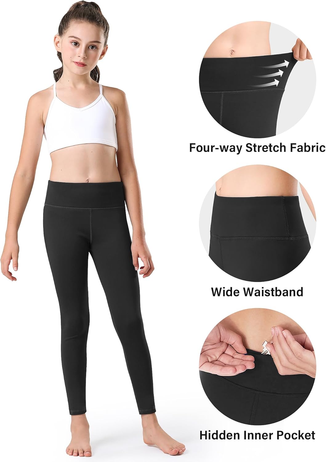 Stelle Girls Fleece Lined Leggings Youth