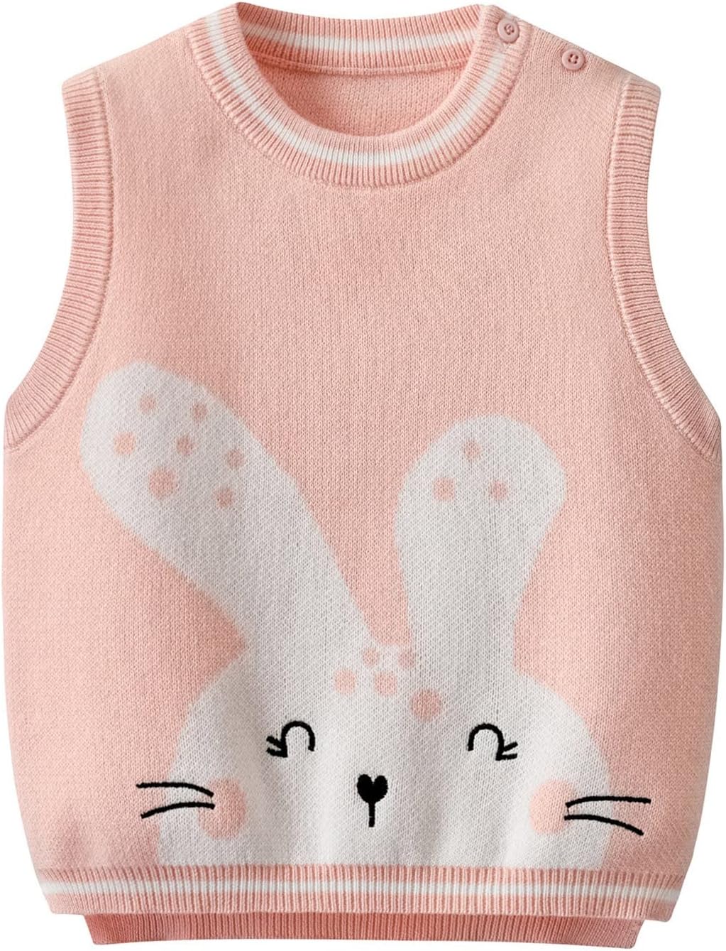 Newborn Baby Glow Sleeveless Knitted Sweater - Autumn Brown for Girls Boys