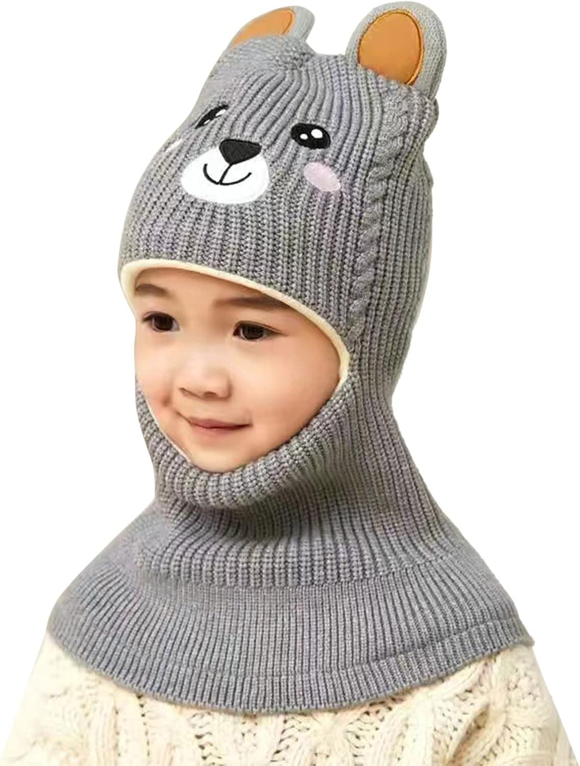 Limited Time Offer Kids Winter Capacity - Soft Thickened Animal Skull Design