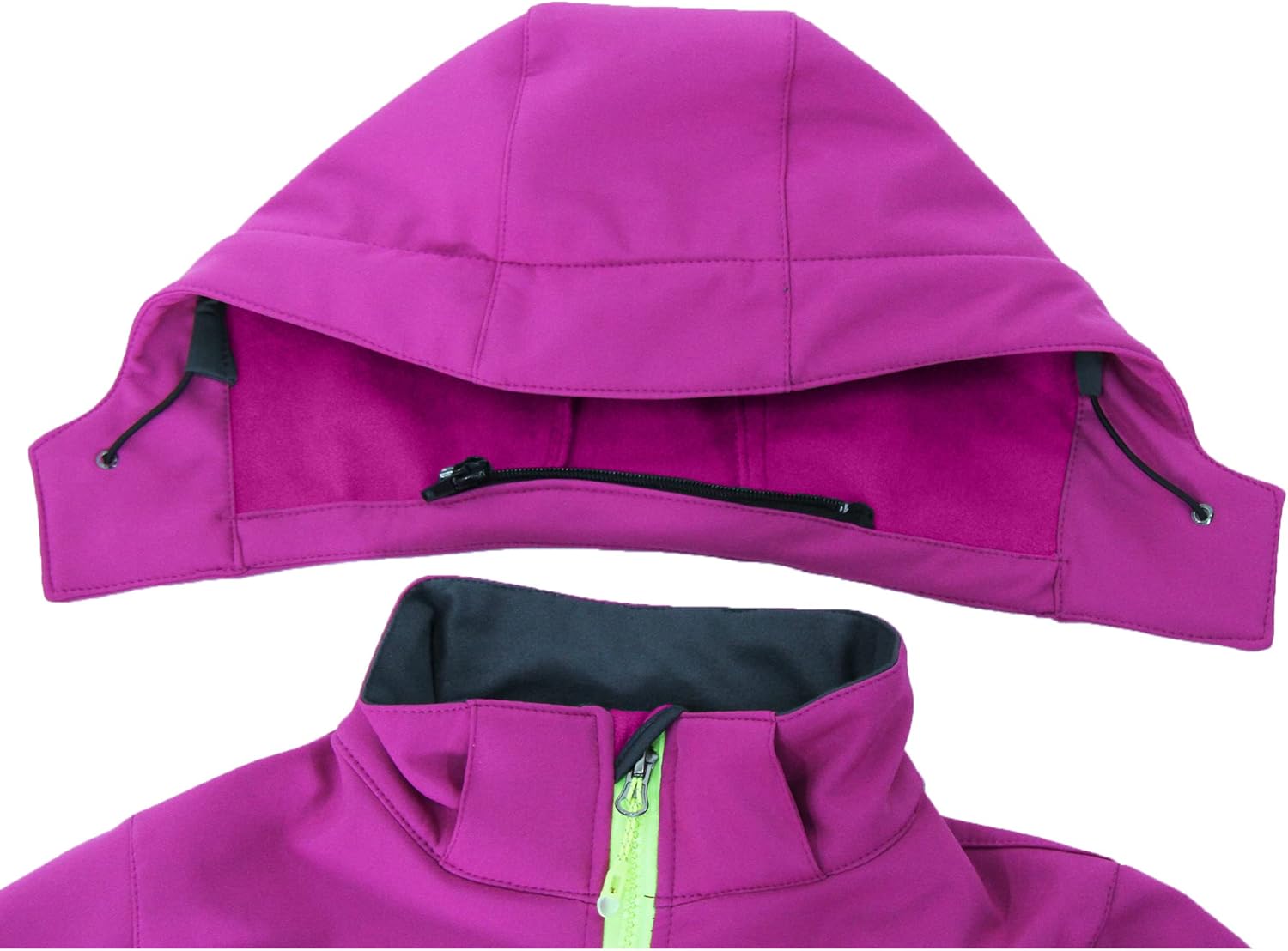 Thick Windbreaker Jacket Boys Girls Softshell