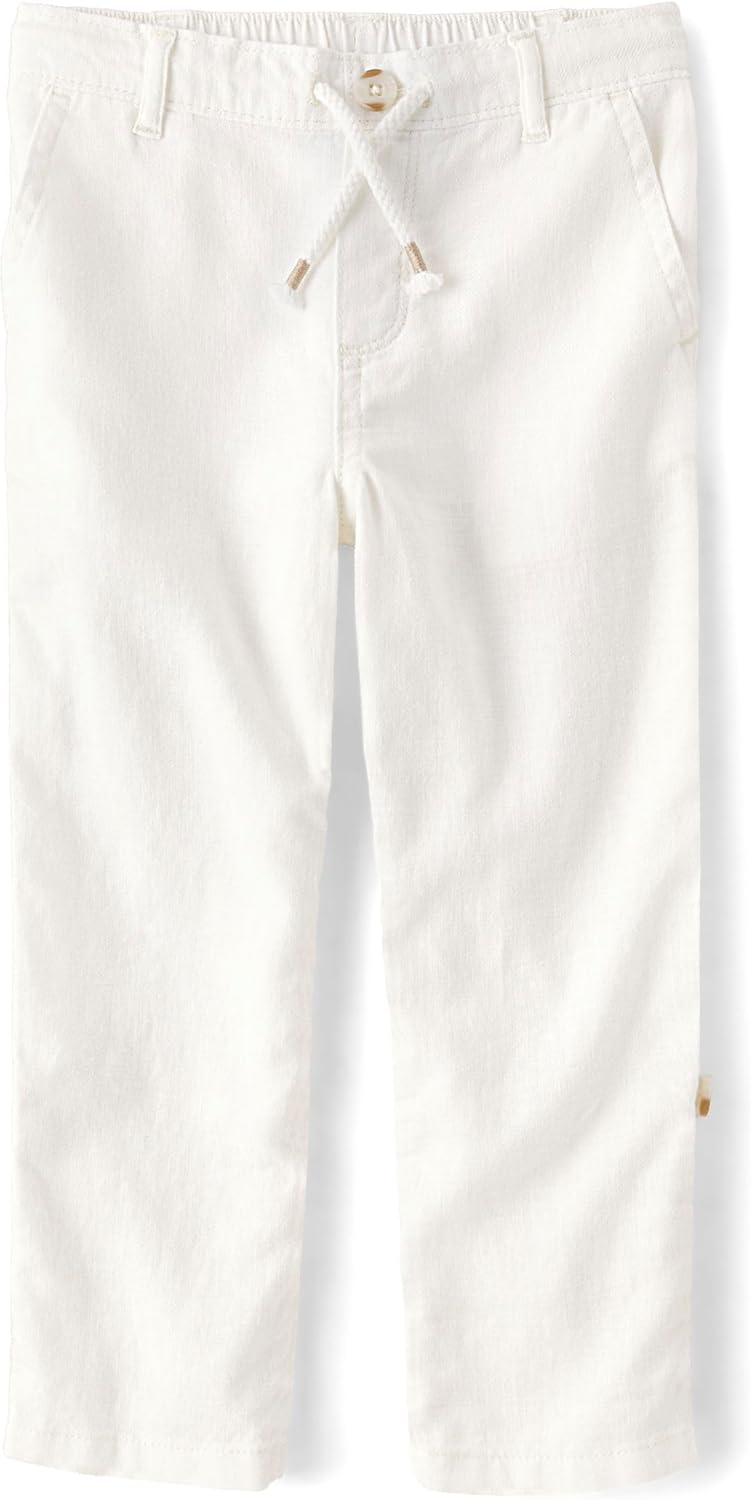 Gymboree Boys Toddler Drawstring Linen Pants Lightweight comfy for spring summer