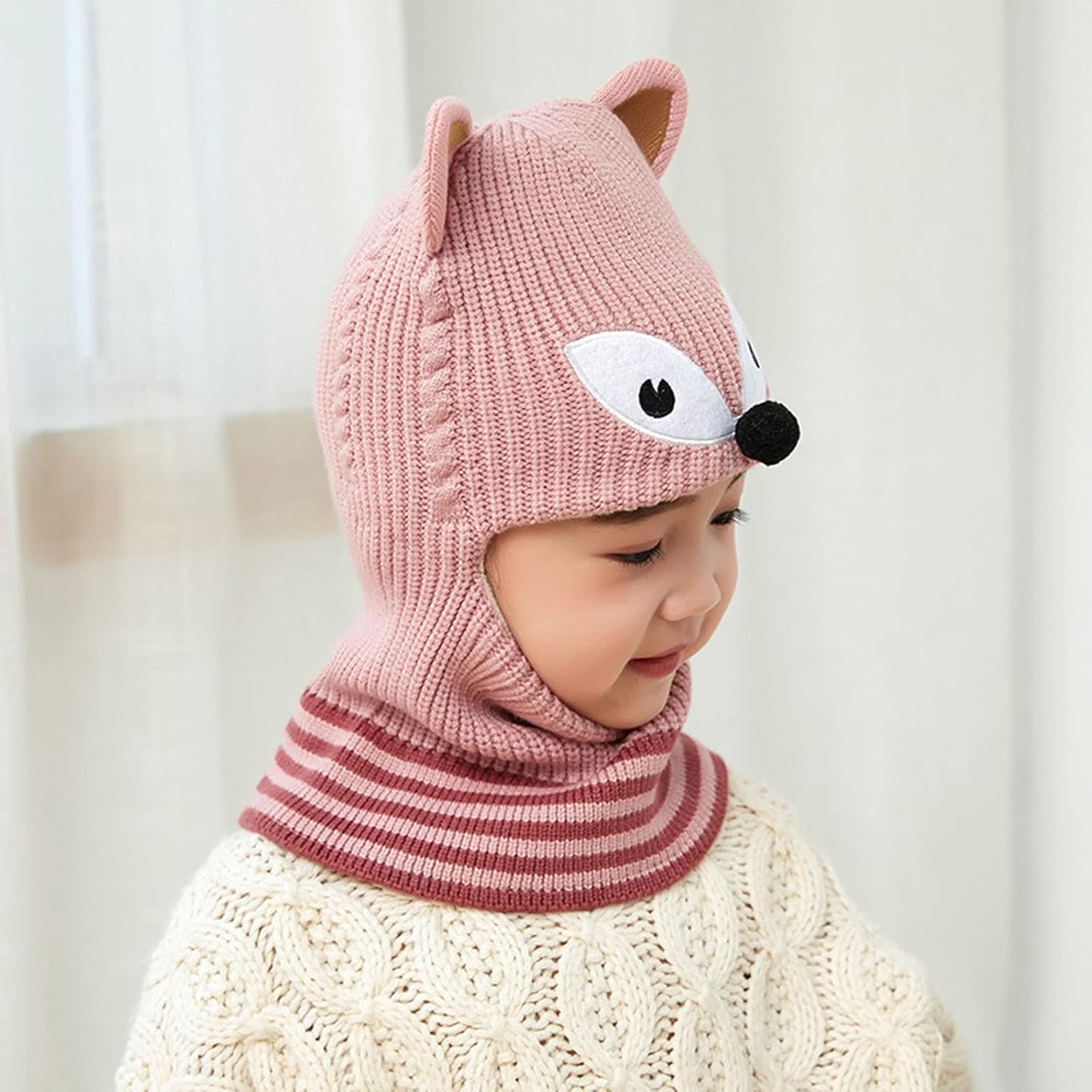 Generic Toddler Winter Soft Fleece Beanie Cap for Kids
