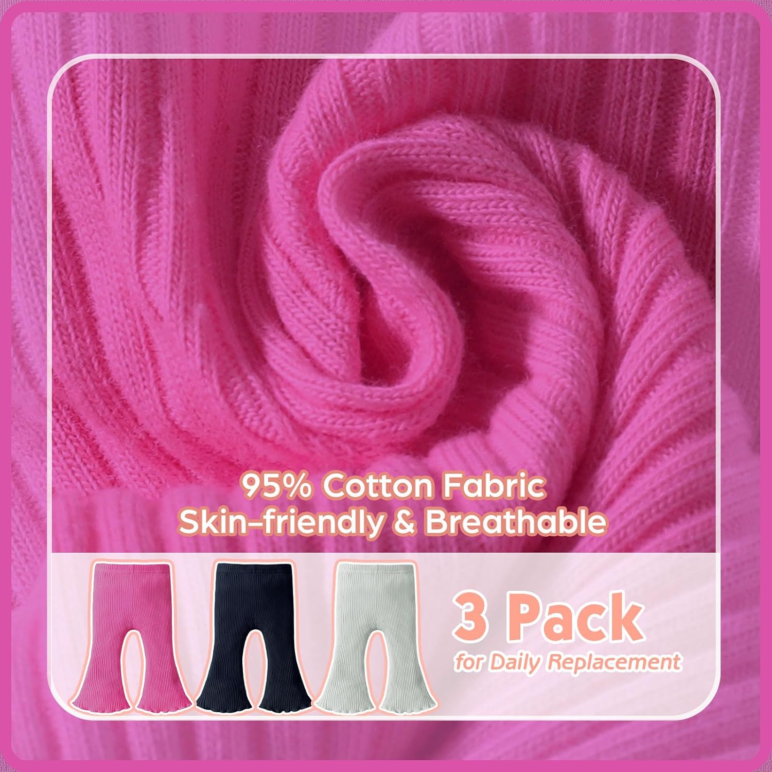 3-Piece Baby Toddler Pants Set Elevate Your Childs Style with Flair