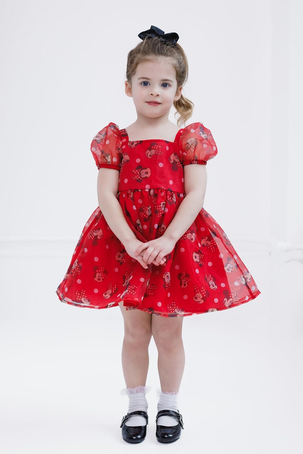 Disney Girls Square Neck Organza Dress 2T - 14-16
