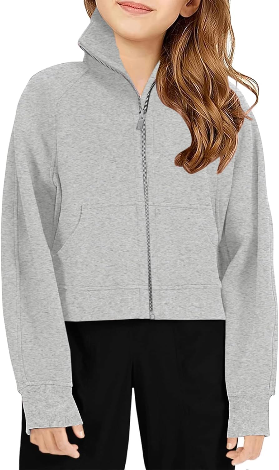 Meikulo Girls Zip Up Sweatshirt 7-14 Years