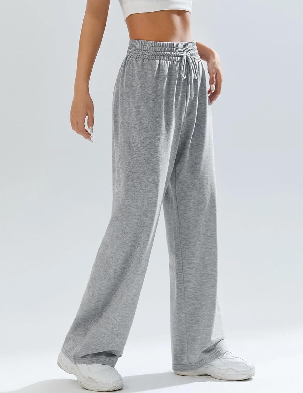 Kiench Teens Girls High-Waisted Drawstring Sweatpants