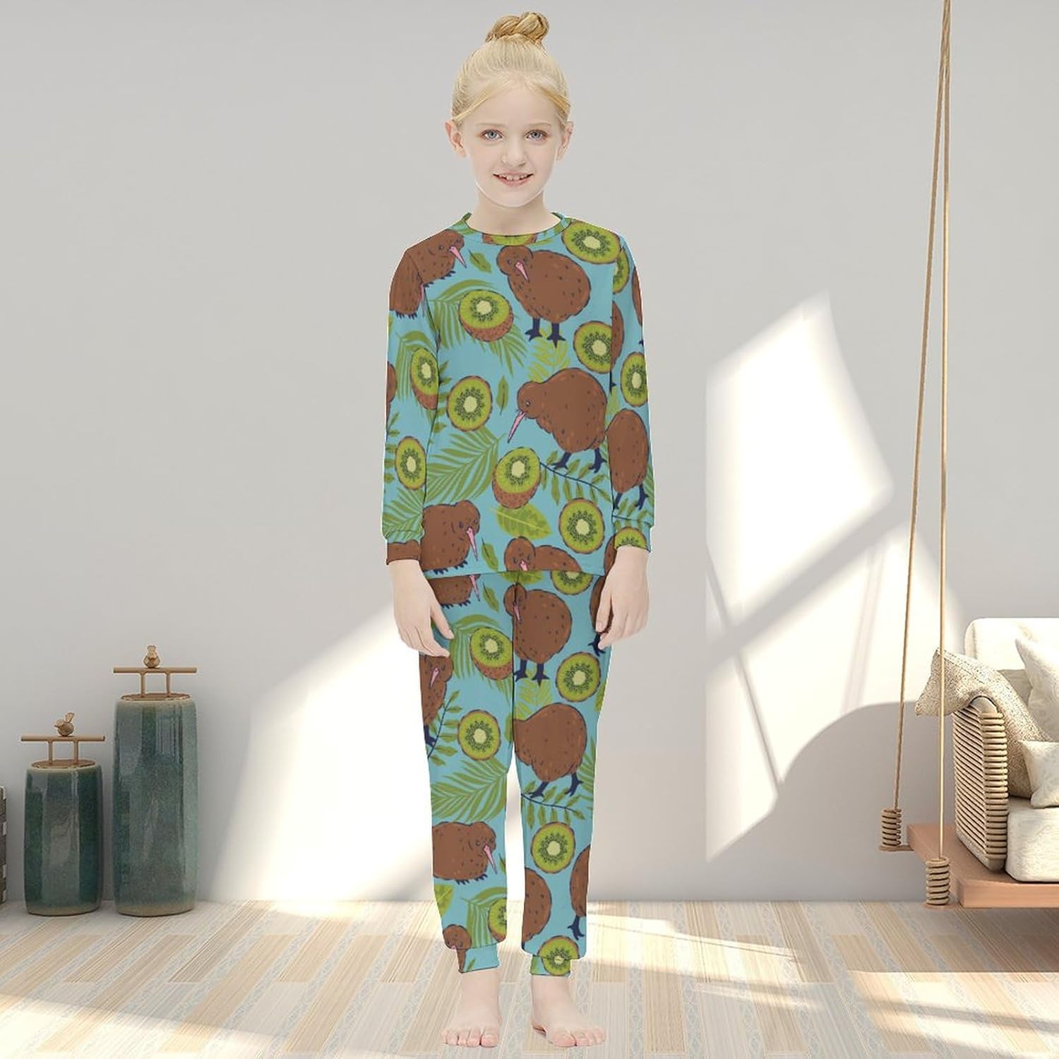 Meiko Girls Thermal Pajama Set
