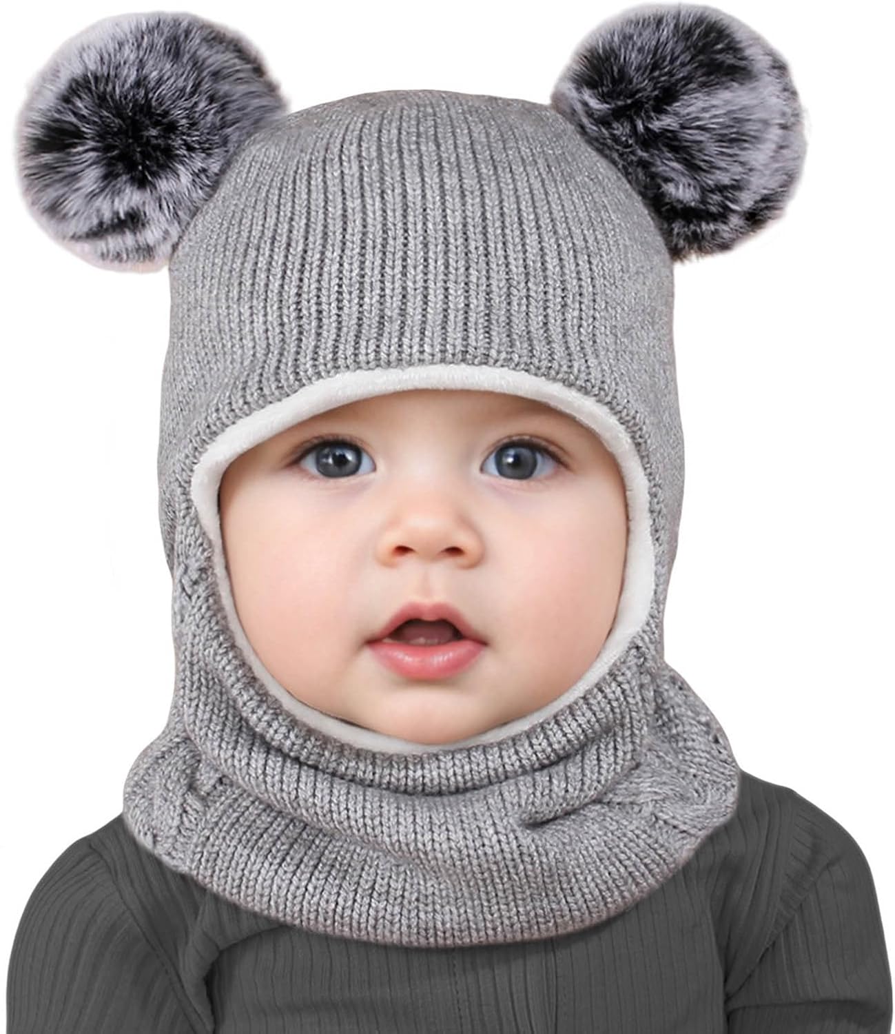 Cute Winter Hat Scarf Set for Toddler