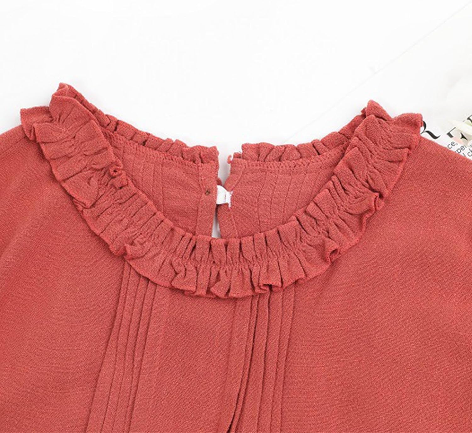 Beessbest Toddler Girl Ruffle Long Sleeve Dress