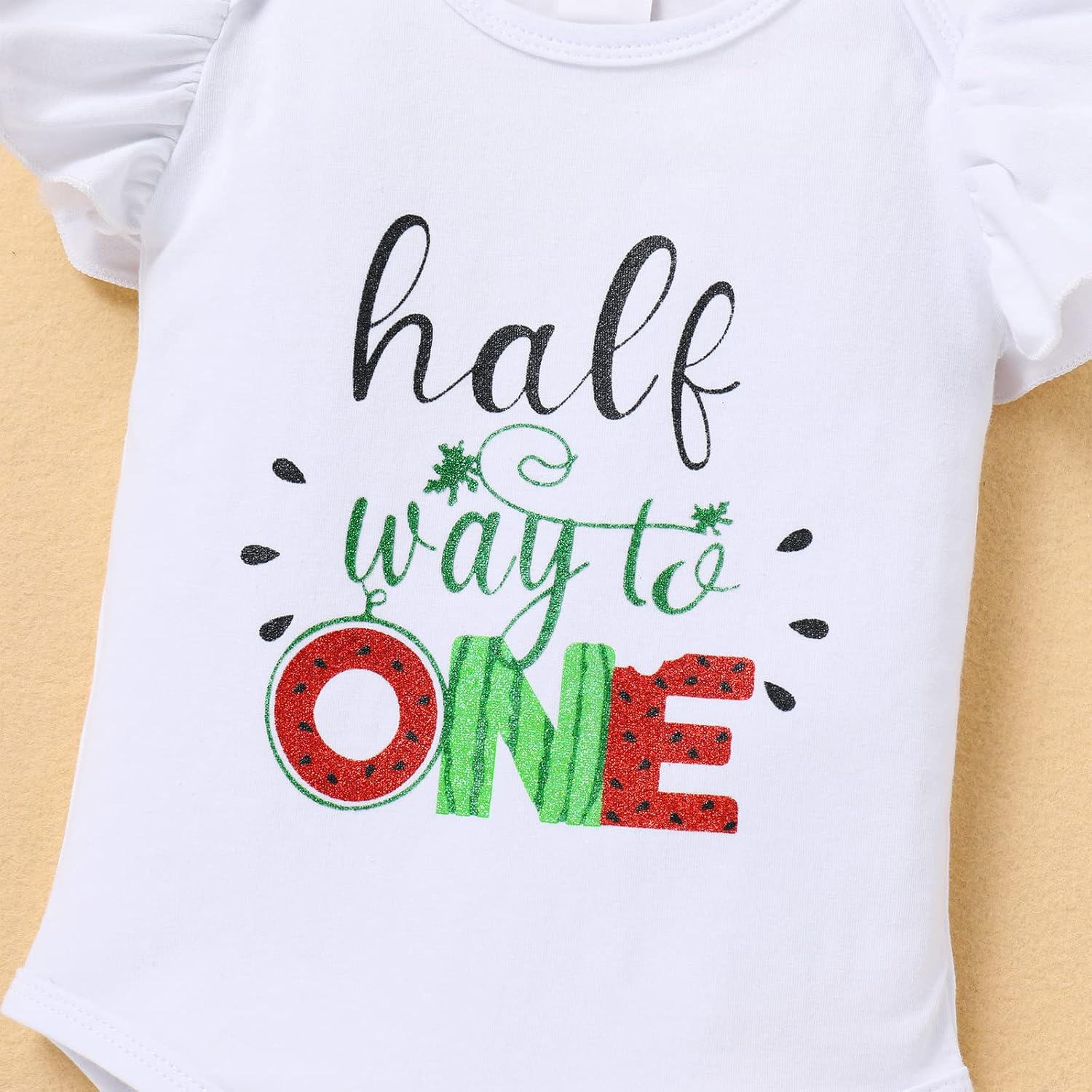 Cute Baby Girl Watermelon Theme 1st2nd Birthday Set