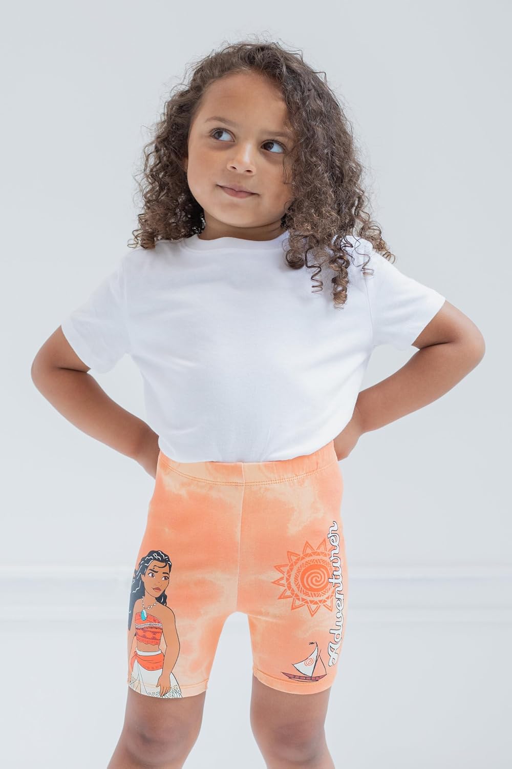 Disney Princess Ariel Belle Rapunzel Moana Bike Shorts 4-Pack