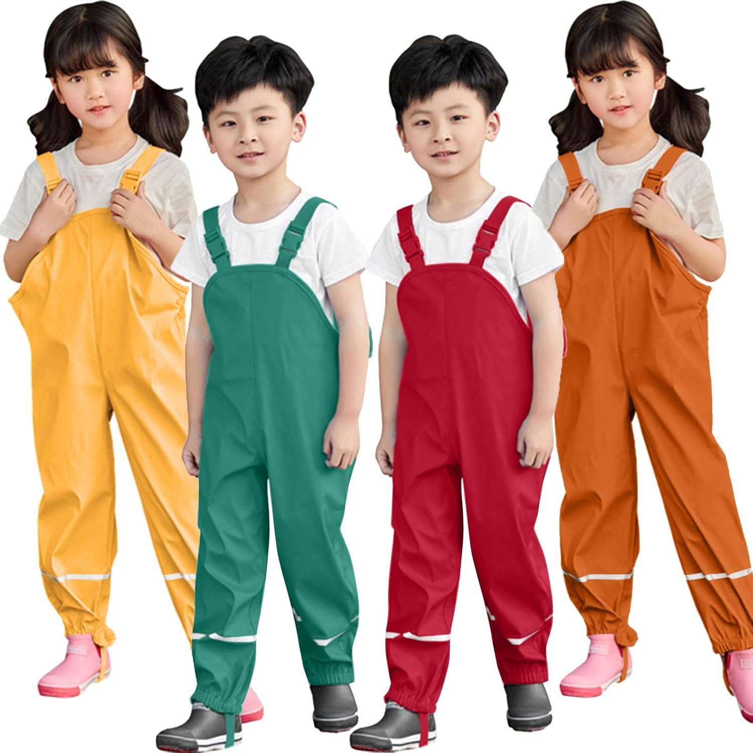 Little Ones Waterproof Rain Suspender Pants