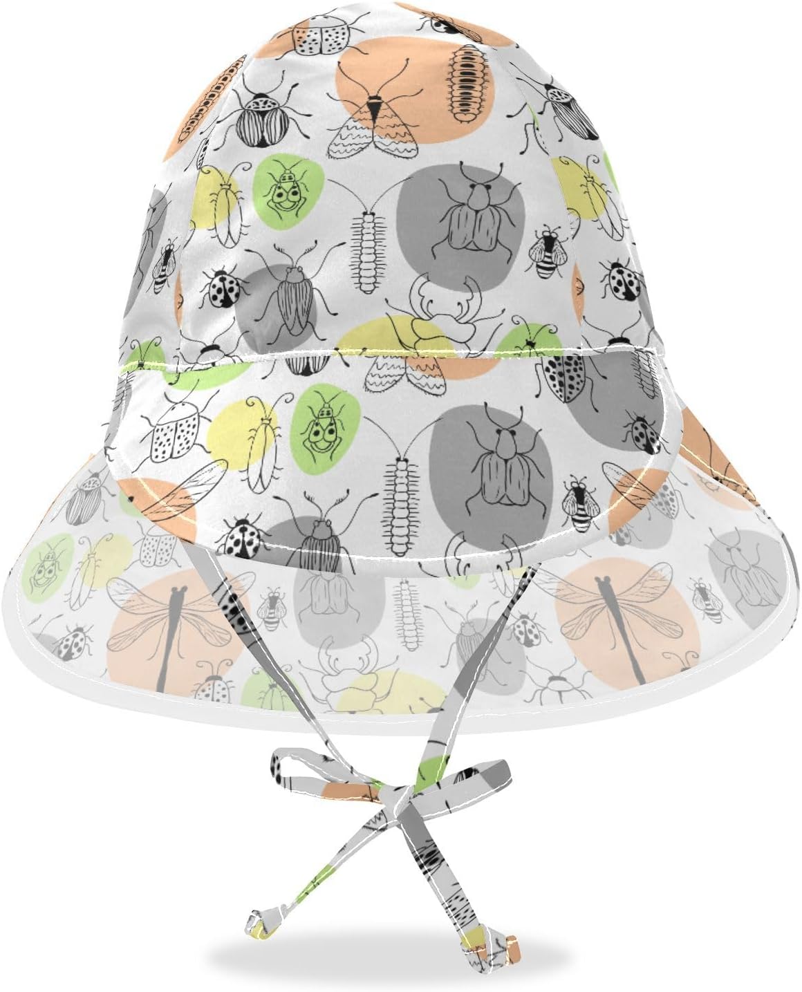 WIFIU Toddler Sun Hat Adjustable Beach Bucket for Kids 2-4T