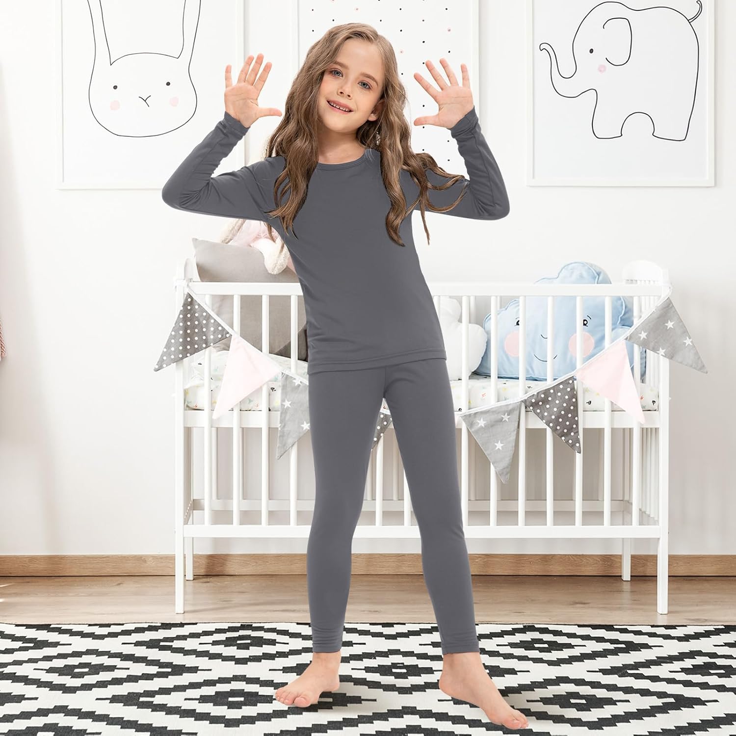 Silkfly 5 Set Thermal Underwear for Girls