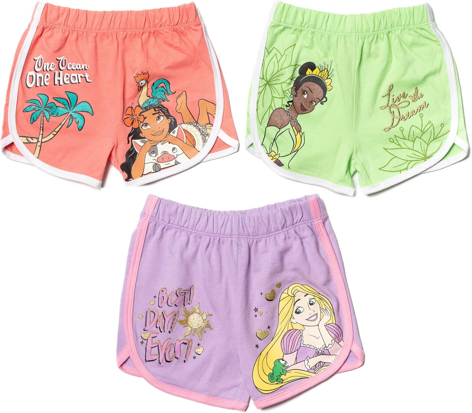 Charm Cutie Sleek DisneyMoana Rapunzel Big Girls Shorts