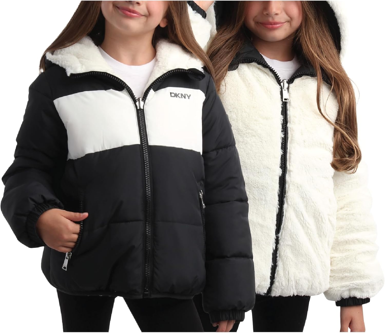 DKNY Style Statement Puffer Jacket for Girls 7-16
