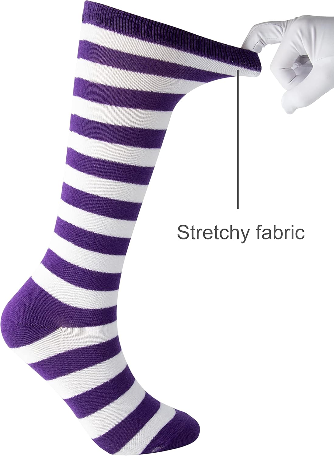 Cerebro StripeK CASUAL KNEE-HIGH SOCKS FOR GIRLS
