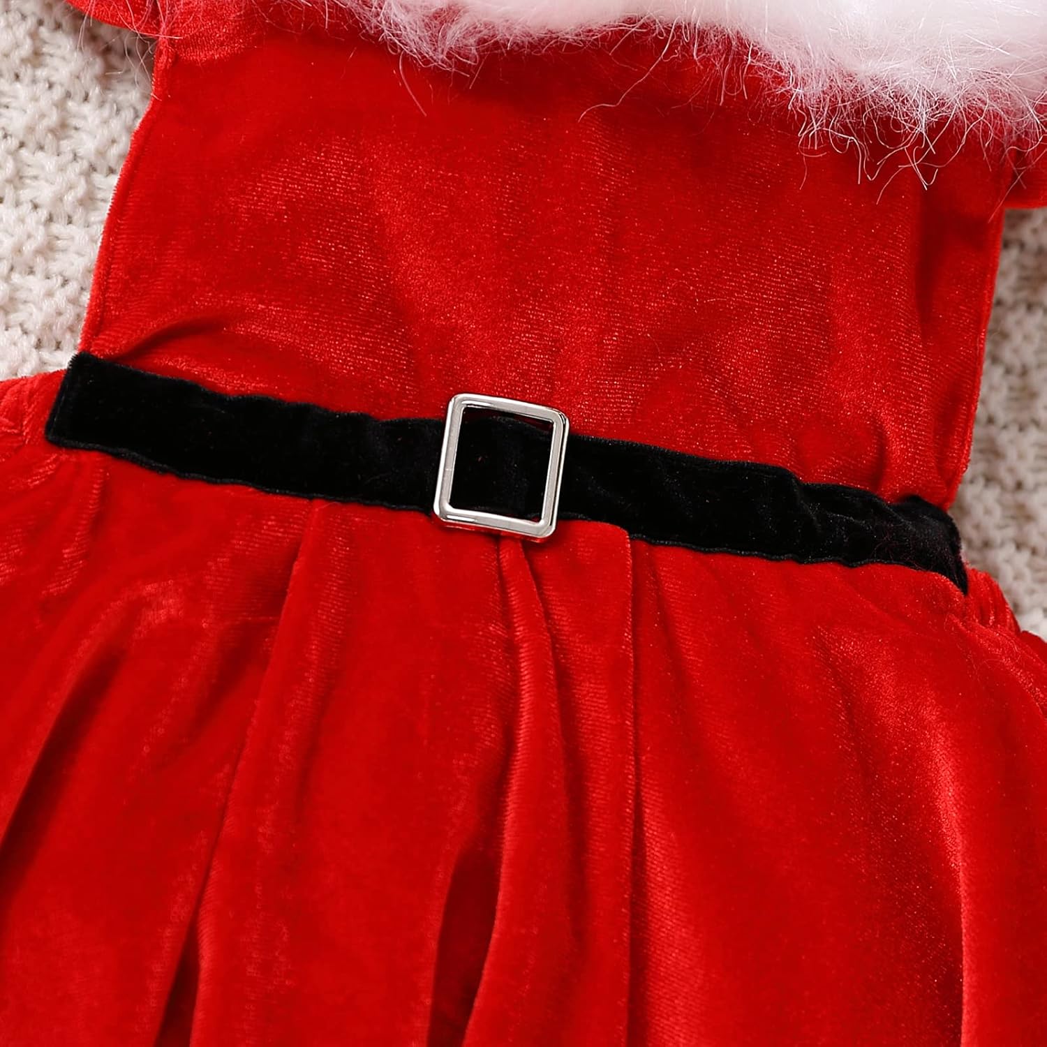 Red Santa Claus Dress for Toddlers Perfect Winter Christmas Party Outfit
