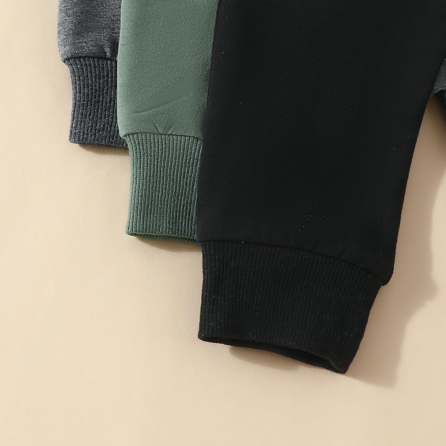 High-Quality Soft Cotton Jogger Pants for Baby and Toddler - 3-Pack