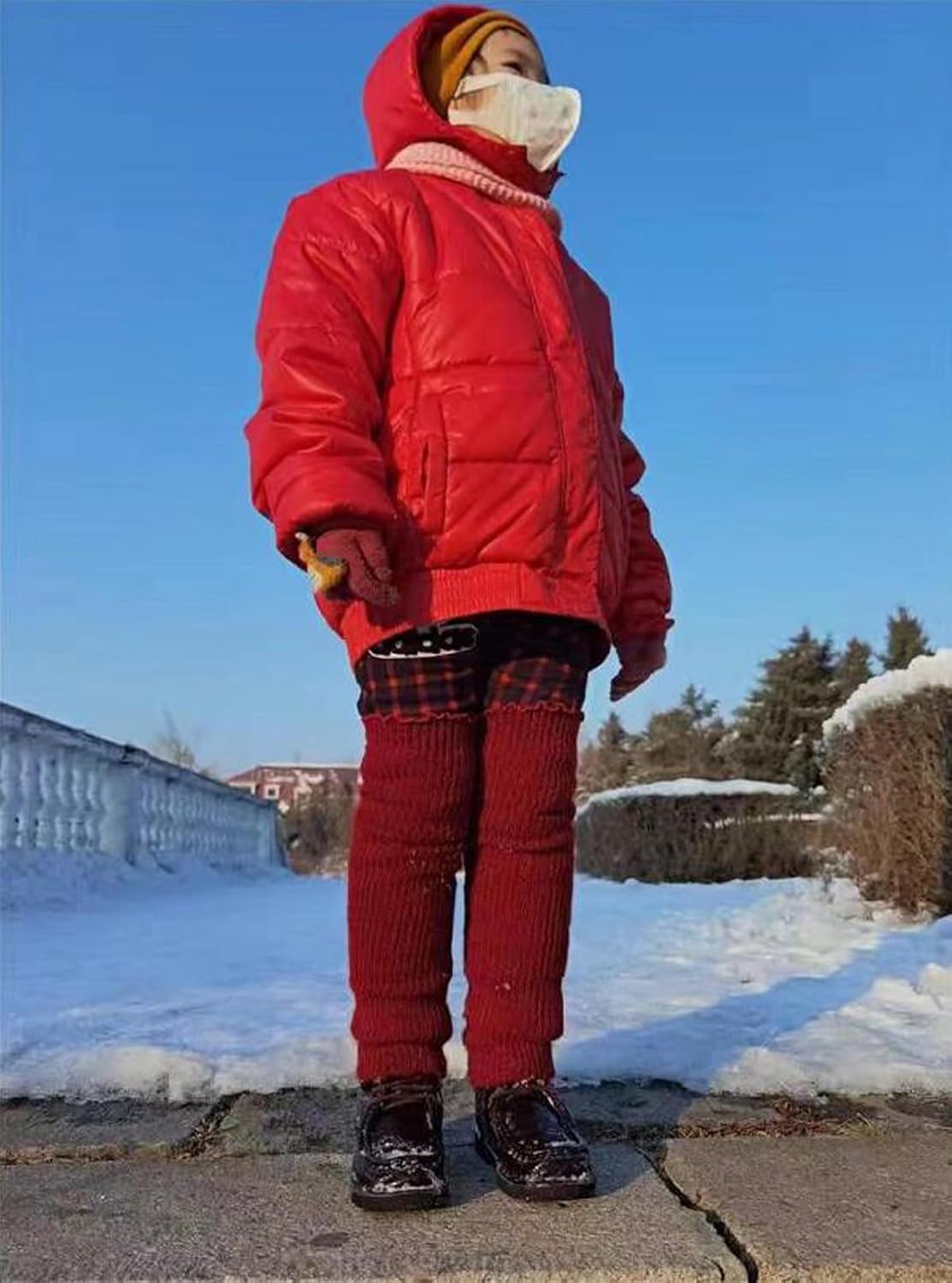 Lucky Star Yuan - Kids Warm Leg Arm Booties for Winter