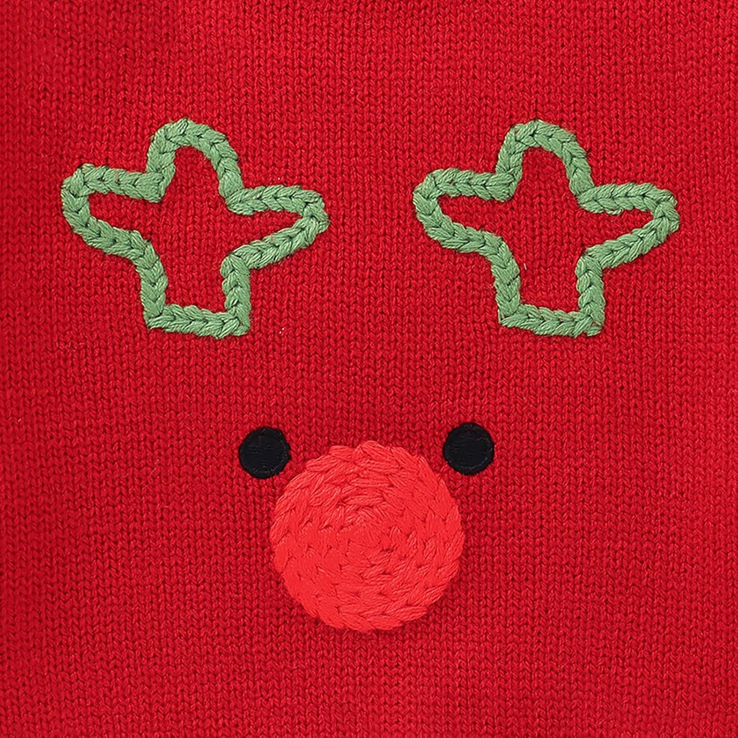 Child Christmas Sweater with Embroidered Santa